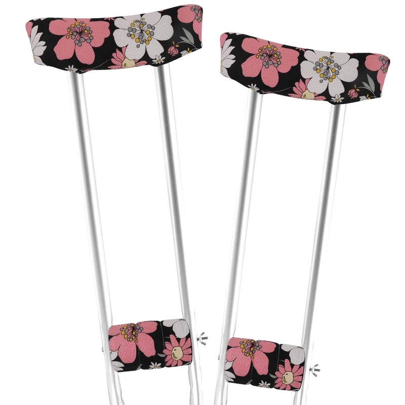 Crutch Underarm Crutch Pad and Hand Grip Covers Padding Washable Covers Crutch Cover Underarm Padding for Walking Arm Crutches Cushions Underarm Crutch Covers Soft Accessories for Adults